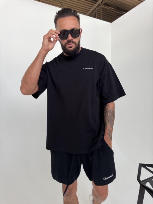 Tshirt UNISEX męski czarny - ONE SIZE
