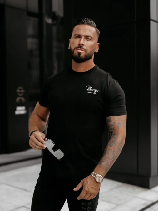 T-shirt męski OLAVOGA Men SORO - Czarny