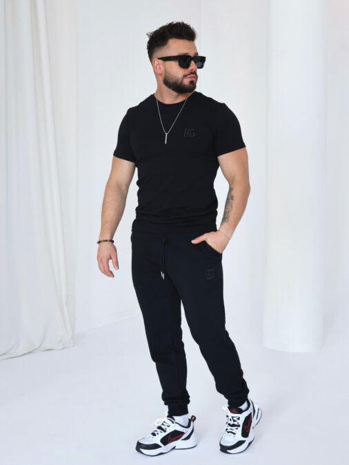 T-SHIRT MĘSKI BG BOND | CZARNY