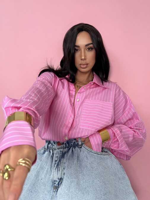 Koszula Oversize La Milla Mocny Róż