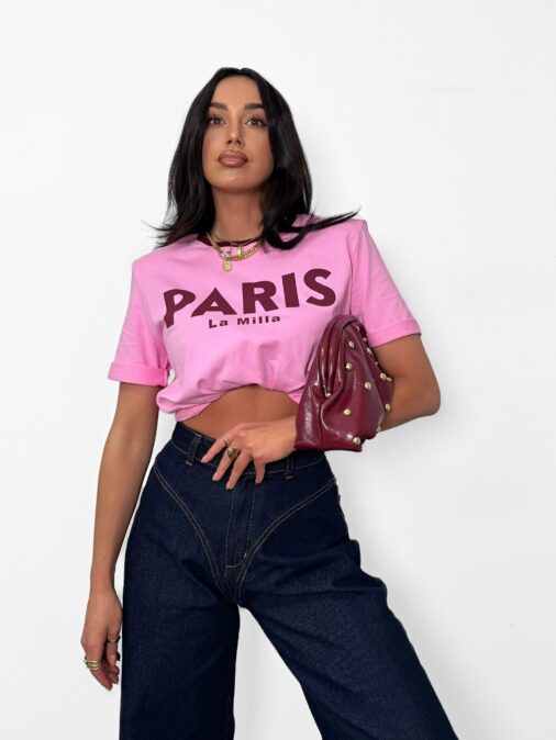 T-SHIRT LAMILLA PARIS RÓŻOWY